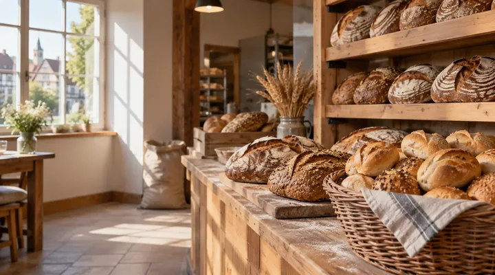 Muster-Website eines Cafés mit Bäckerei, Beispielbild