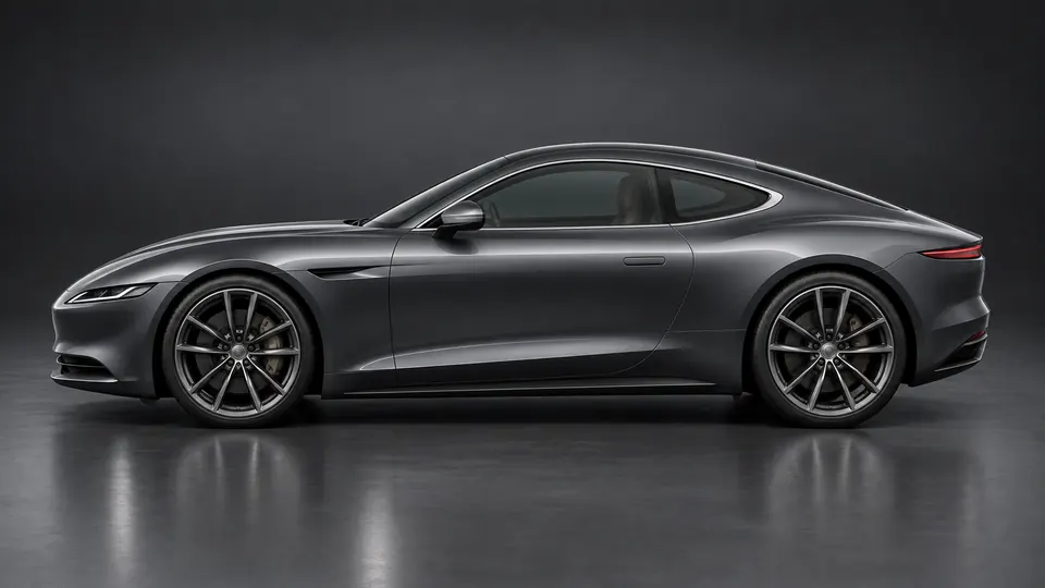 Fiktiver Gran Turismo in Graphit, Seitenansicht