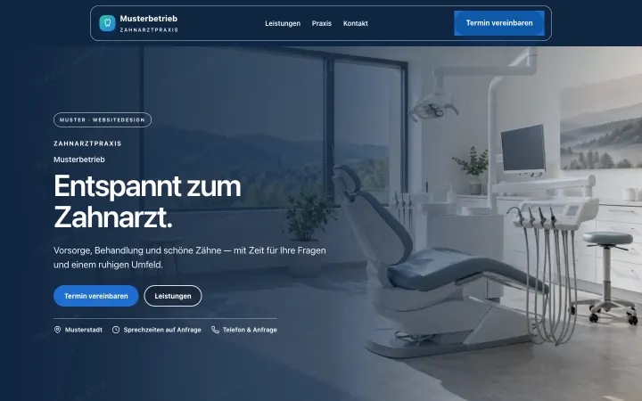 Vorschau Zahnarzt-Design