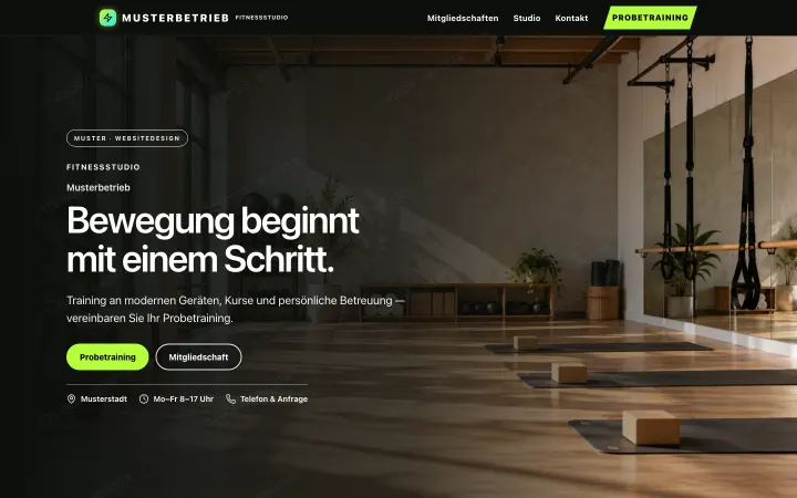 Vorschau Fitness-Design